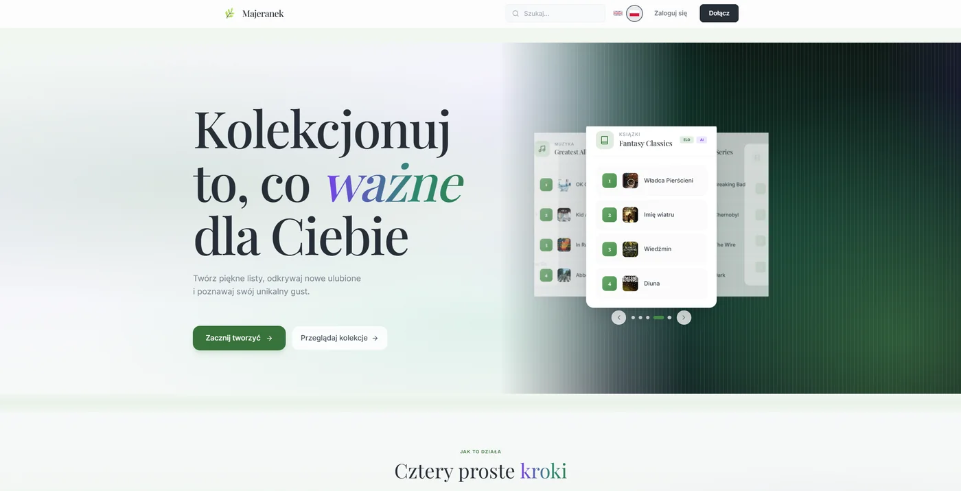 Zrzut ekranu:Majeranek